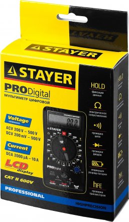 Мультиметр STAYER &quot;PROFESSIONAL&quot; PRODigital цифровой 45310 купить в Тобольске