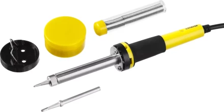 Набор для паяльных работ STAYER &quot;PROFI&quot; PROTerm, 55312-40-H5, паяльник 55300 + подставка + припой + жало сменное + канифоль, 40 Вт 55312-40-H5 купить в Тобольске