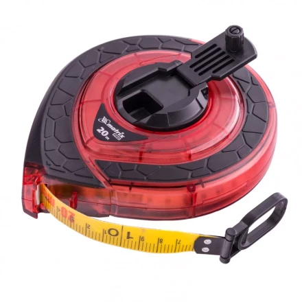 Рулетка геодезическая 20 м х 15 мм закрытый корпус фибергласовая лента двусторонняя шкала Pro Matrix 31270 купить в Тобольске