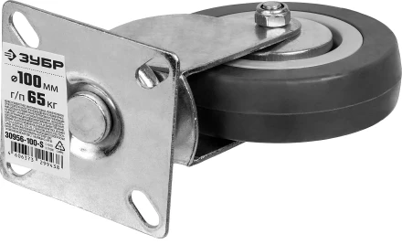 Колеса поворотные из литой резины с полипропиленовым диском серия МАСТЕР купить в Тобольске