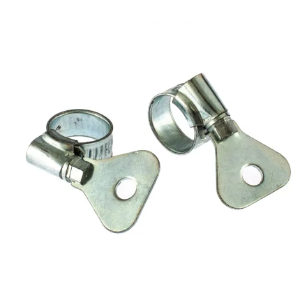 Хомуты металлические червячные 10-16 мм ширина 10 мм W1 с металлическим ключом 2 шт Сибртех 476487 купить в Тобольске