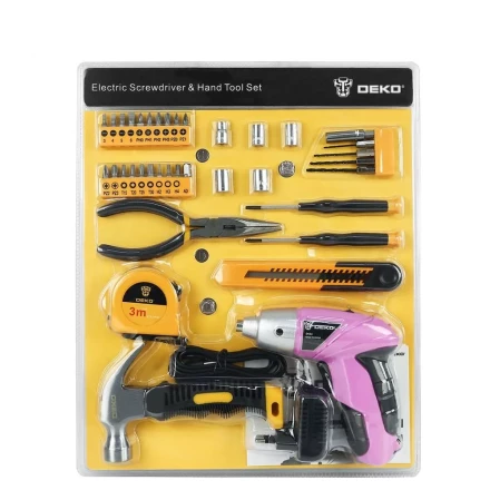 Отвертка аккумуляторная DEKO DKS4 и набор 36 Tools Kit, 063-4109 купить в Тобольске