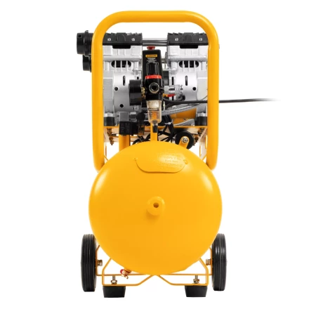 Компрессор безмасляный, малошумный Denzel DLS 1500/50, 1500 ВТ, 2x750, 50 л, 260 л/мин купить в Тобольске