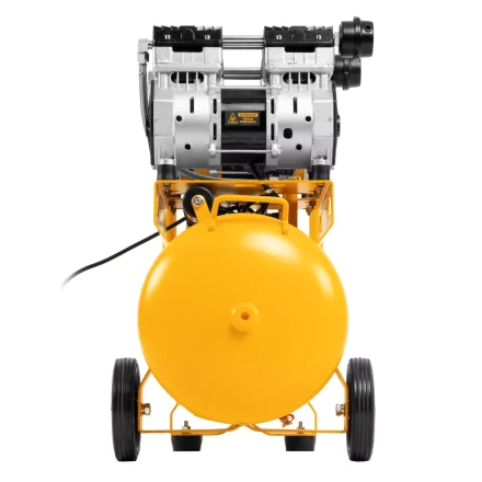 Компрессор безмасляный, малошумный Denzel DLS 1500/50, 1500 ВТ, 2x750, 50 л, 260 л/мин купить в Тобольске