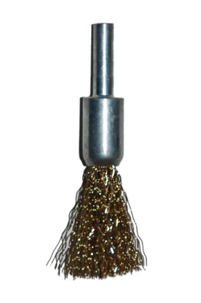 Щетка для дрели ф25мм концевая сталь латунированная Энкор 51504 купить в Тобольске