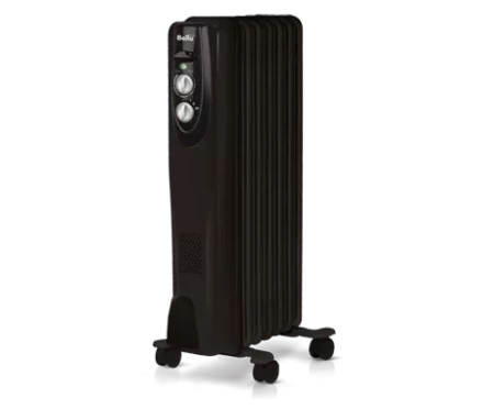 Маслянный радиатор обогреватель электрический BALLU Classic black BOH/CL-07BRN 1500 купить в Тобольске