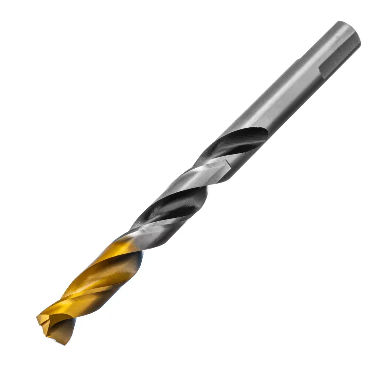 Сверло спиральное по металлу Denzel, 11 x 142мм, Р6М5, Golden Tip, многогранная заточка, 718286 купить в Тобольске