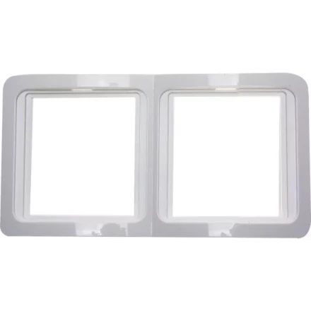 Панель СВЕТОЗАР &quot;ГАММА&quot; двойная горизонтальная, цвет белый SV-54146-W купить в Тобольске