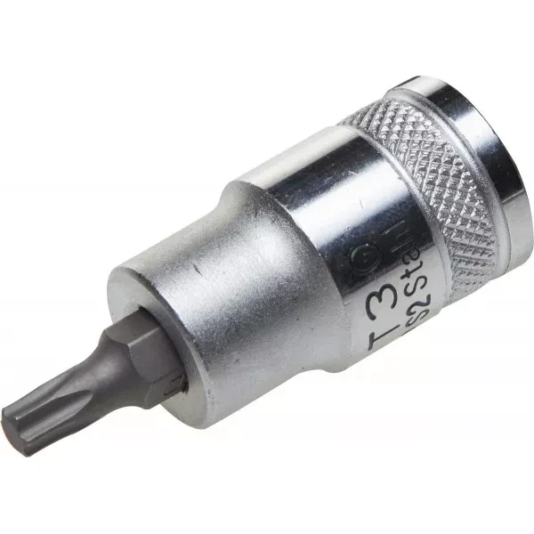 Торцовая бита-головка KRAFTOOL "INDUSTRIE QUALITAT", материал S2, TORX, сатинированная, 1/2", Т40 27905-40_z01 купить в Тобольске