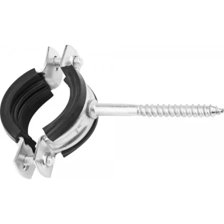 ЗУБР. Хомут трубный оцинкованный, с шурупом, 1&quot;, 1шт 37854-32-36-1 купить в Тобольске