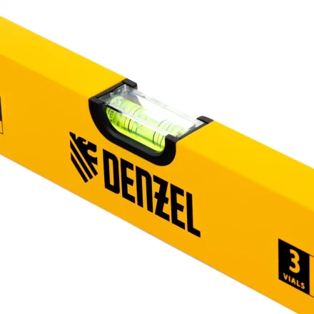 Уровень алюминиевый, 600 мм, фрезерованный, 3 глазка Denzel 33681 купить в Тобольске