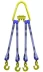 Строп текстильный четырехветвевой 4СТ 1.25 т L=2 м  SF6 30 мм Звено РТ-3 купить в Тобольске
