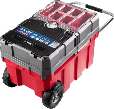 Ящики для инструмента на колесах МЕГА-БОКС серия ПРОФЕССИОНАЛ цвет черный купить в Тобольске