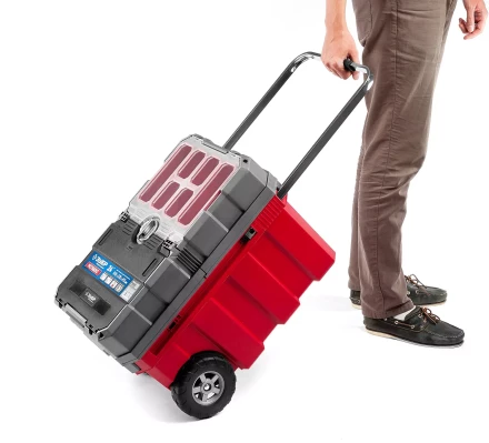 Ящики для инструмента на колесах МЕГА-БОКС серия ПРОФЕССИОНАЛ цвет черный купить в Тобольске