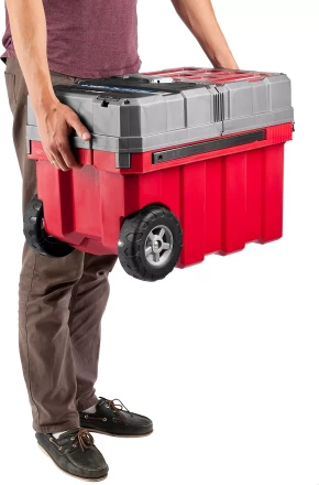 Ящики для инструмента на колесах МЕГА-БОКС серия ПРОФЕССИОНАЛ цвет черный купить в Тобольске