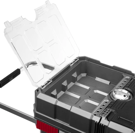 Ящики для инструмента на колесах МЕГА-БОКС серия ПРОФЕССИОНАЛ цвет черный купить в Тобольске