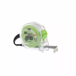 Рулетка Кварц, прозрачный корпус, амортизатор, 5 м х 19 мм СИБРТЕХ 32521