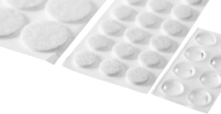 Набор STAYER &quot;COMFORT&quot;: Накладки самоклеящиеся на мебельные ножки, 98 шт, белые 40917-H98 купить в Тобольске