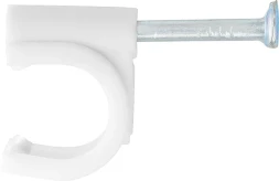 Скобы электроустановочные 6 мм круглый профиль 50 шт СИБРТЕХ 47516