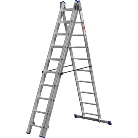 Лестница ЗУБР универсальная, трехсекционная со стабилизатором, 10 ступеней 38831-10 купить в Тобольске
