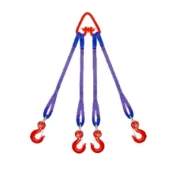 Строп текстильный четырехветвевой 4СТ 6.3 т L=7 м SF6 75 мм Звено РТ- 3