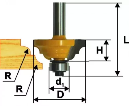 Фреза кром калевочная ф333х13мм R4мм хв 8мм 9260 купить в Тобольске