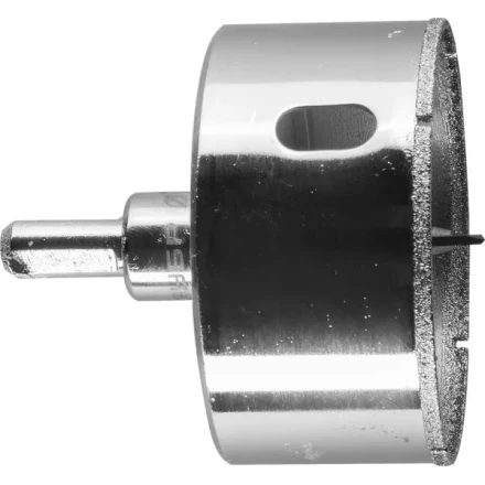 Коронка ЗУБР алмазная в сборе по кафелю, керамике с центрирующим сверлом и имбусовым ключом, зерно 60, 68мм 29850-68 купить в Тобольске