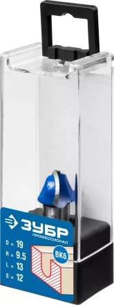 ЗУБР 19 x 13 мм, радиус 9.5 мм, фреза пазовая галтельная, Профессионал (28751-19-13) купить в Тобольске