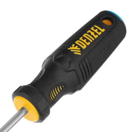 Отвертка SL5x150 мм, CrV, трехкомпонентная рукоятка Denzel 12197 купить в Тобольске