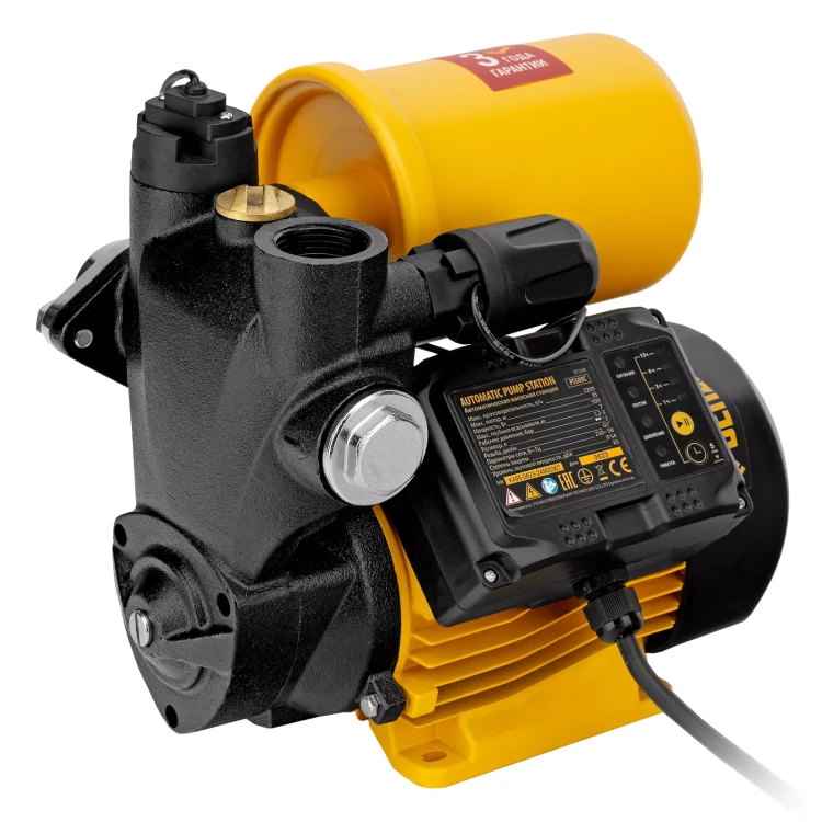 Насосная станция Denzel PS500C, 500 Вт, напор 35 м, 2200 л/ч, ресивер 2 л, блок управления 97249 купить в Тобольске