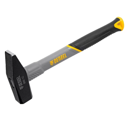 Молоток слесарный, 800 г Denzel 10488, кованый, фибергласовая рукоятка c TPR покрытием купить в Тобольске