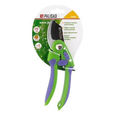 Секатор с наковальней Palisad 604868, регулировка захвата купить в Тобольске