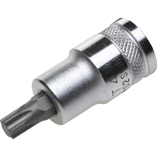 Торцовая бита-головка KRAFTOOL "INDUSTRIE QUALITAT", материал S2, TORX, сатинированная, 1/2", Т45 27905-45_z01 купить в Тобольске