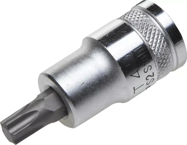 Торцовая бита-головка KRAFTOOL "INDUSTRIE QUALITAT", материал S2, TORX, сатинированная, 1/2", Т45 27905-45_z01 купить в Тобольске