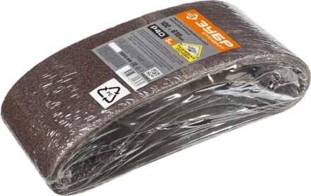 Лента шлифовальная бесконечная ЗУБР &quot;СТАНДАРТ&quot; на тканевой основе, для ЛШМ, P40, 100х610мм, 5 шт 35343-040 купить в Тобольске