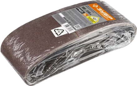 Лента шлифовальная бесконечная ЗУБР &quot;СТАНДАРТ&quot; на тканевой основе, для ЛШМ, P40, 100х610мм, 5 шт 35343-040 купить в Тобольске