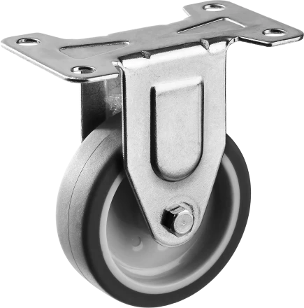 Колеса неповоротные из термопластичной резины с полипропиленовым диском серия ПРОФЕССИОНАЛ купить в Тобольске