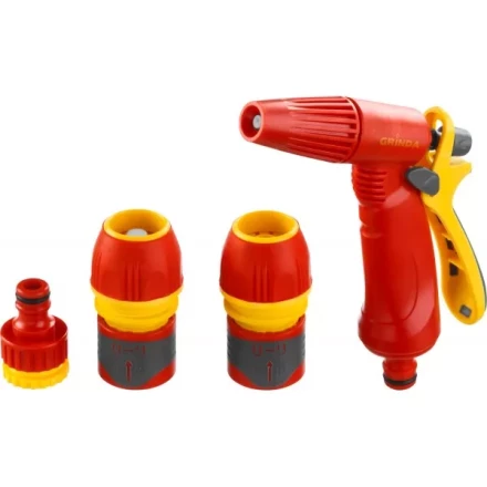 Набор GRINDA &quot;PREMIUM&quot; поливочный: Распылитель пистолетный с регулируемым соплом, 2 универсальных соединителя, адаптер внешний 1/2&quot;-3/4&quot; 8-427385_z02 купить в Тобольске