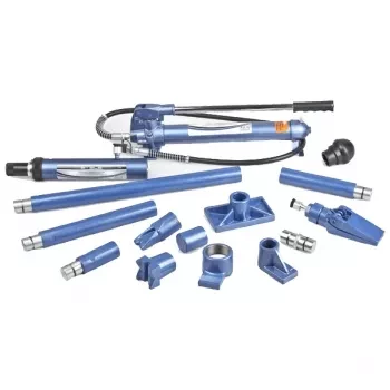 Растяжка гидравлическая 4 т набор из 16 предметов 7 сменных насадок в металическом кейсе Stels 51352 купить в Тобольске