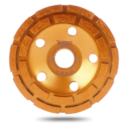 Двурядная алмазная шлифовальная чашка MESSER VZ по бетону и граниту купить в Тобольске