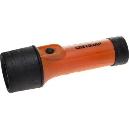 Фонарь СВЕТОЗАР ручной с ABS-корпусом и кольцом, криптоновая лампа, 2xD SV-56385 купить в Тобольске