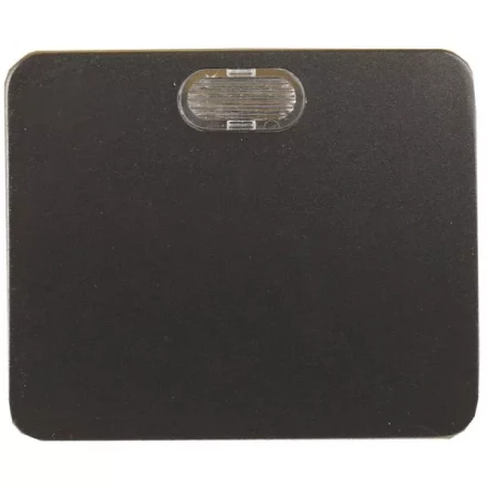 Выключатель СВЕТОЗАР &quot;ГАММА&quot; с подсветкой, одноклавишный, без вставки и рамки, цвет темно-серый металлик, 10A/~250B SV-54131-DM купить в Тобольске