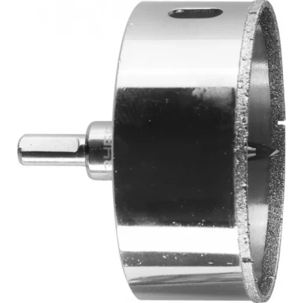 Коронка ЗУБР алмазная в сборе по кафелю, керамике с центрирующим сверлом и имбусовым ключом, зерно 60, 80мм 29850-80 купить в Тобольске