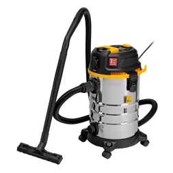 Пылесос строительный Denzel 28203 RVC30, 1400 Вт, бак 30 л, шланг 3 м, розетка с автосинхр.