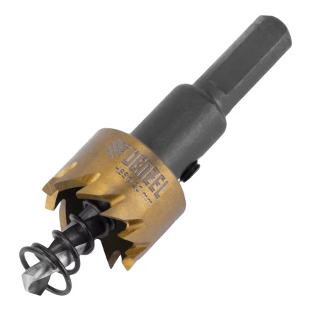 Коронка по металлу HSS, 20 мм, нитридтитановое покрытие Denzel 724101 купить в Тобольске