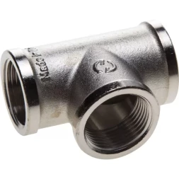 Тройник GENERAL FITTINGS никелированная латунь, г/г/г, 3/4" 51052-3/4