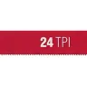 Полотно ЗУБР "МАСТЕР" по металлу 24 TPI  (шаг 1.0мм), Универсальное, 10шт 15853-24-10 купить в Тобольске