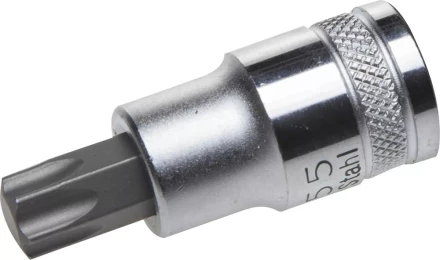 Торцовая бита-головка KRAFTOOL &quot;INDUSTRIE QUALITAT&quot;, материал S2, TORX, сатинированная, 1/2&quot;, Т55 27905-55_z01 купить в Тобольске