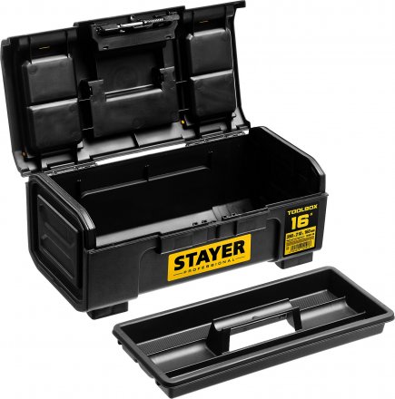 Ящик для инструмента &quot;TOOLBOX-16&quot; пластиковый, STAYER Professional 38167-16 купить в Тобольске