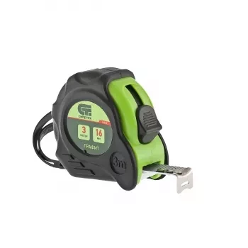 Рулетка Графит, обрезиненный корпус, амортизатор, 3 м х 16 мм  СИБРТЕХ 32530 купить в Тобольске